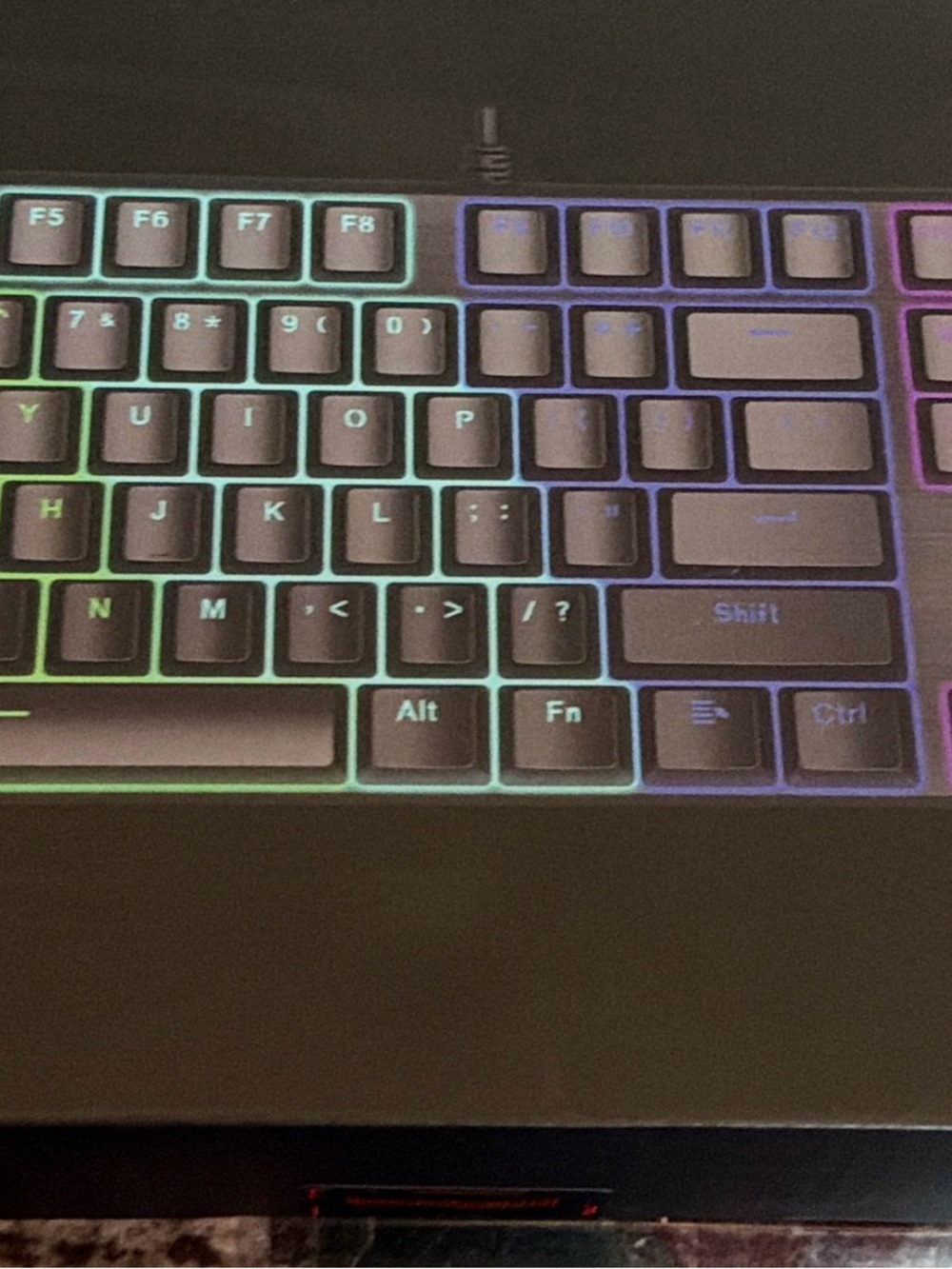 RGB Backlit Black Wired Gaming Keyboard